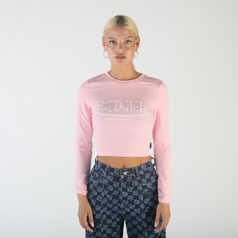 (image for) Großhandel Von Dutch Originals -Blair T-Shirt, lt. pink F0817666-01194 - Click Image to Close